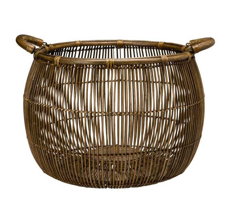 Rattan Open Weave Storage Basket & Reviews AllModern